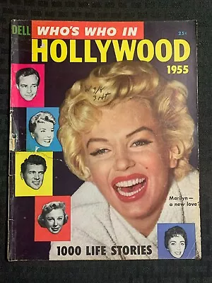 1955 WHO'S WHO IN HOLLYWOOD Dell Magazine #10 GD+ 2.5 Marilyn Monroe Cover • $25.25