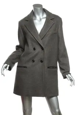 ISABEL MARANT Pour H&M Womens Gray Wool Double Breasted Jacket Coat EU34 US4 NEW • $395