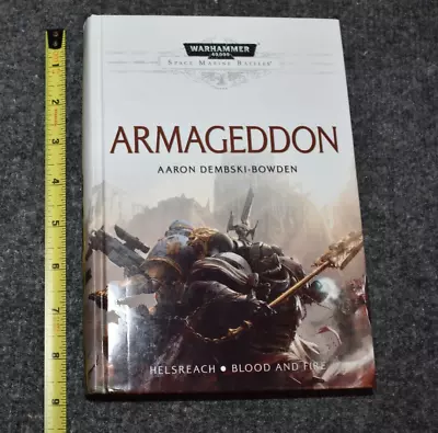 Armageddon Hardcover Book HC Warhammer 40K Space Marine Battles Dembski-Bowden • £79.62