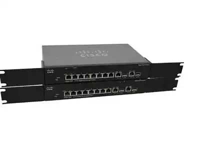 Lot Of 2x Cisco SG300-10MP 10-Port Gigabit PoE+ Managed Switch W/Ears READ _ • $54.52