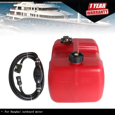 $62.12 • Buy 3 Gallon 12L Portable Boat Fuel Tank Marine Outboard Motor Fuel Tank W/Connector