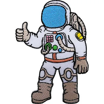 Astronaut Patch Iron / Sew On Embroidered Spaceman Space Suit NASA T Shirt Badge • £2.79