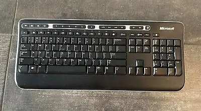 Microsoft 1000 Black Wireless Keyboard Model 1356 - NO Receiver • $17.85