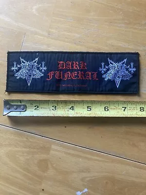 Dark Funeral LARGE Woven Patch Vintage 1999 Black Metal • $6.50