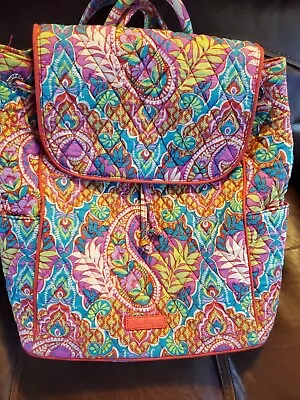 Vera Bradley Drawstring  Backpack In “Paisley In Paradise”  • $12