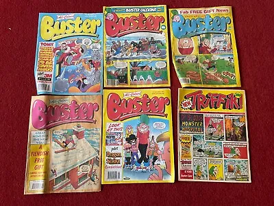 £4 • Buy Buster Comic X 5  From 1992,3,4,and 8. Plus 1 Triffik