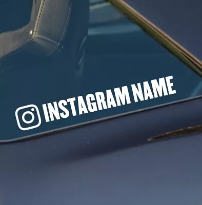 Instagram Sticker Your Name Custom Social Media Personalised Business Decal 1x • $5.75