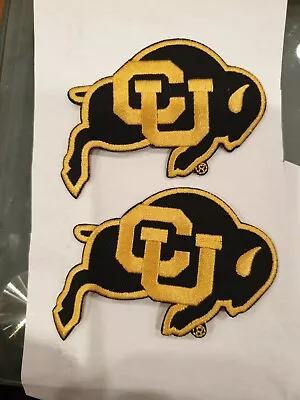 $10.99 • Buy (2)university Colorado Buffaloes Iron On Patches 3.5 X2.5 