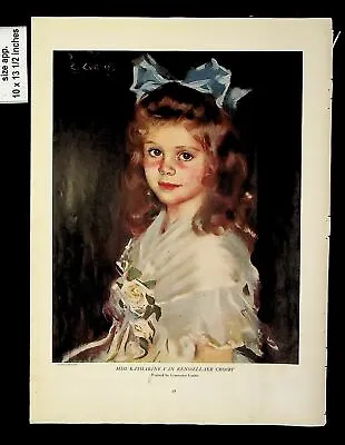 1920 Miss Katharine Van Renssellaer Crosby Constance Curtis Vintage Print 15254 • $19.97