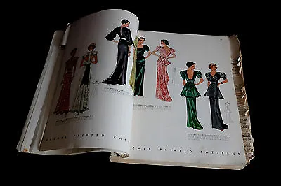 McCall Vintage Patterns Catalogue 1930-1940 RARE 628 Illustated Pages • $530