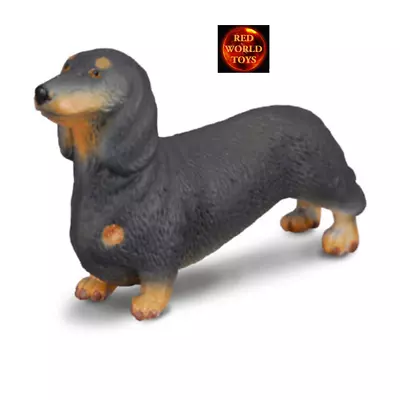 Dachshund Sausage Dog Toy Model Figure By CollectA 88185 Cake Topper Brand New • £7.99