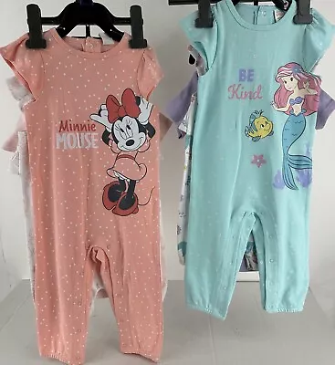 New Baby Disney Girl 3 Piece Outfit Minnie Mouse Or Ariel #133608 • $22.99