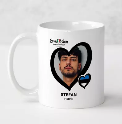 £8.99 • Buy Eurovision 2022 Estonia Stefan Hope Mug Eurovision Party Fathers Day Gift