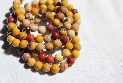 Handmade Stretch Bracelet - 8mm Mookaite Jasper - Peace/Wholeness - Root Chakra • $5.55