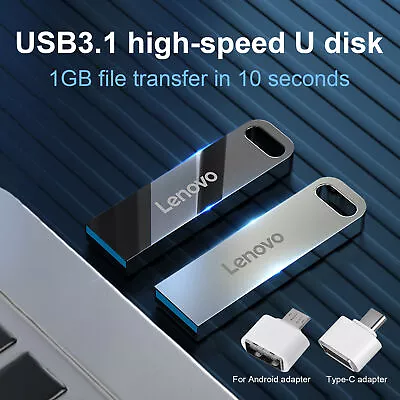 $17.09 • Buy USB Flash Drive Lenovo Ultra 512GB 1TB 2TB Memory Stick USB 3.0 Drive PC