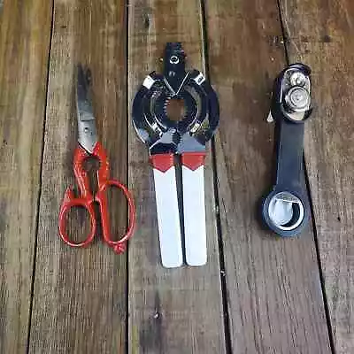 Lot Of 3 Kitchen Tools Gadgets Can Opener Scissors • $6.99