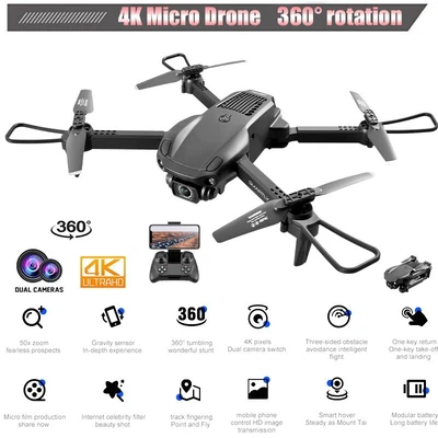 $39.90 • Buy 4DRC NEW V22 Drone 4K HD Dual Camera WiFi FPV RC Foldable Quadcopter Toy