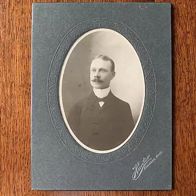 1900 Anaconda Montana Cabinet Card Photo Business Man MT Mustache Mining Town • $4.99