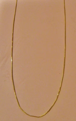 £44.99 • Buy Hallmarked 375 9ct Gold Classic Fine Trace Chain Necklace 20  Boltring Clasp Qvc
