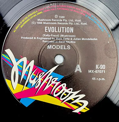 Models Evolution / Hell To Breakfast Vinyl Record 7” 45 RPM K-90 Mushroom 1986 • £11.16