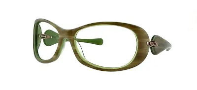 OAKLEY Dangerous 61mm Brown Striped Green Sunglasses Frames A • $19.90