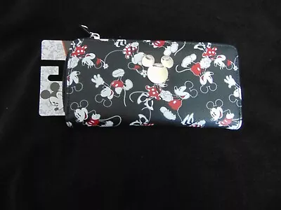 Disney Mickey And Minnie Mouse Wallet In Black Brand New • $10