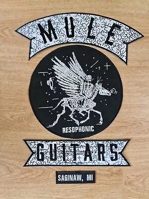 Mule Resophonic Guitars Saginaw Mi Embroidery Patches Set Iron On • $59.99