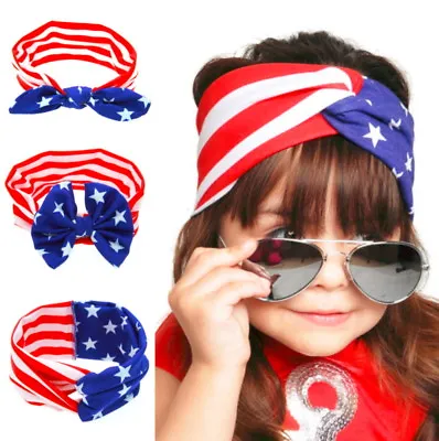 $7.99 • Buy Cute Girl Baby Toddler Infant 3 Pcs Flower Headband Hair Bow Band Accessories