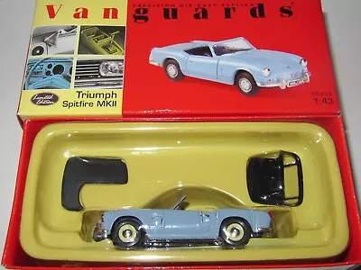 CORGI VANGUARDS - TRIUMPH SPITFIRE MKII - WEDGEWOOD BLUE - Mint/Perfect MIB • £19.95