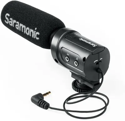 Saramonic SR-M3 Mini Directional Shotgun Video Microphone For Camera Camcorder • £31.99