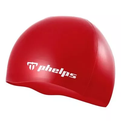 New MP Phelps Red Adult Classic 100% Silicone Competition Swimming Cap • $8.99