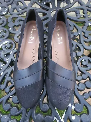 Van Dal Black And Metallic Suede Wedge Shoes Size 5ee Uk38 Eu Only Been Tried On • £18