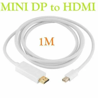 £3.95 • Buy Mini Display Port Thunderbolt To HDMI Cable Adapter For MacBook Pro IMac 1M