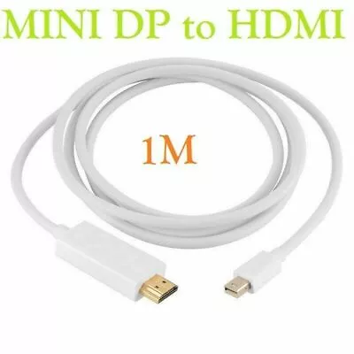 Mini Display Port Thunderbolt To HDMI Cable Adapter For MacBook Pro IMac 1M • £3.48