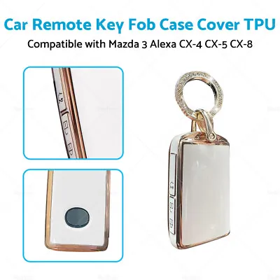 Car Remote Key Fob Case Cover TPU Suitable For Mazda 3 Alexa CX-4 CX-5 CX-8 • $16.45