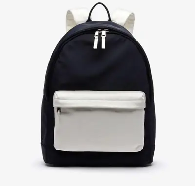 Lacoste L.12.12 Cuir Animation Backpack NH2833-218 Black Iris/White • £178.75