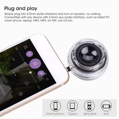 Portable 3.5mm Mini Speaker For Mobiles Computers - Stereo Music Player • $11.44
