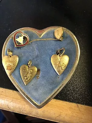 Vintage Ladies Of The Moose Velvet Heart Pin With Award Pins • $5