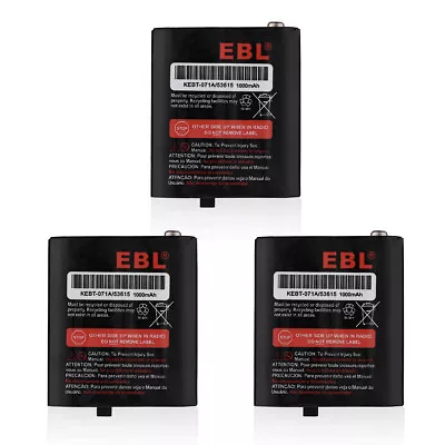 3X 1000mAh 3.6V Ni-MH Battery For Motorola 2 Way Radio 53615 KEBT-071B HKNN4002 • $11.59