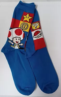 Toad Toadstool Mushroom Super Mario Bros Funny Game Retro Cosplay Cartoon Socks • $8.99