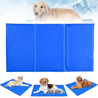 XX-Large Pet Dog Sleeping Bed Cooling Gel Mat Self Cooling Cushion Pad XL/L/S • $12.90