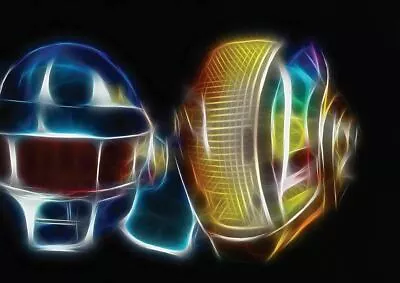 LIGHT ART DAFT PUNK NEW ART Wall Print Poster 20x30 • $24.99