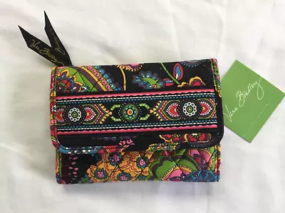 Vera Bradley Women Cotton Quilted Euro Wallet Symphony In Hue NWT • $29.95