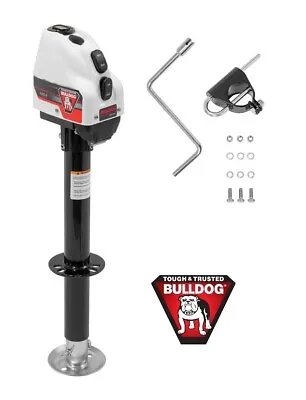 Bulldog A-Frame Powered Drive Trailer Jack 4000 Lbs - 14  Lift Drop Leg - White • $392.43