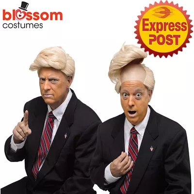 W877 Flip Top Comb Over Wig President Donald Trump USA America Costume Hair • $25.65