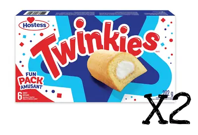 2x Box Hostess Twinkies Cakes 6 Cakes Each 202g -Canada FRESH • $21.50