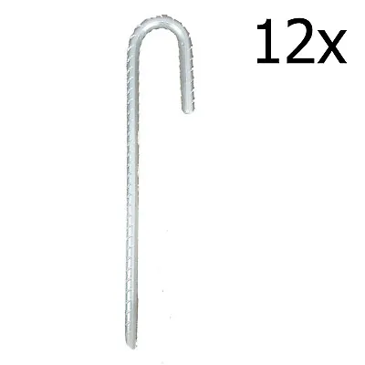 £18.49 • Buy 12 X H/D GROUND STAKES REBAR TENT PEGS 12mm X 30cm Bouncy Castle Gazebo Marquee 