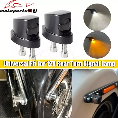 Mini Motorcycle Rear Turn Signal Light Fender Struts Indicator Lamp Red & Amber • $23.73