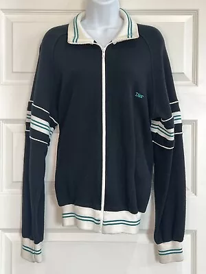 Vintage 90’s Christian Dior Monsieur Embroidered Zip Up Sweater / Jacket • $50