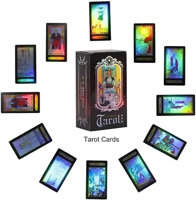 78 Tarot Cards Set With Colorful BoxTarot Rider Waite Tarot DeckUniversal Vint • £7.89